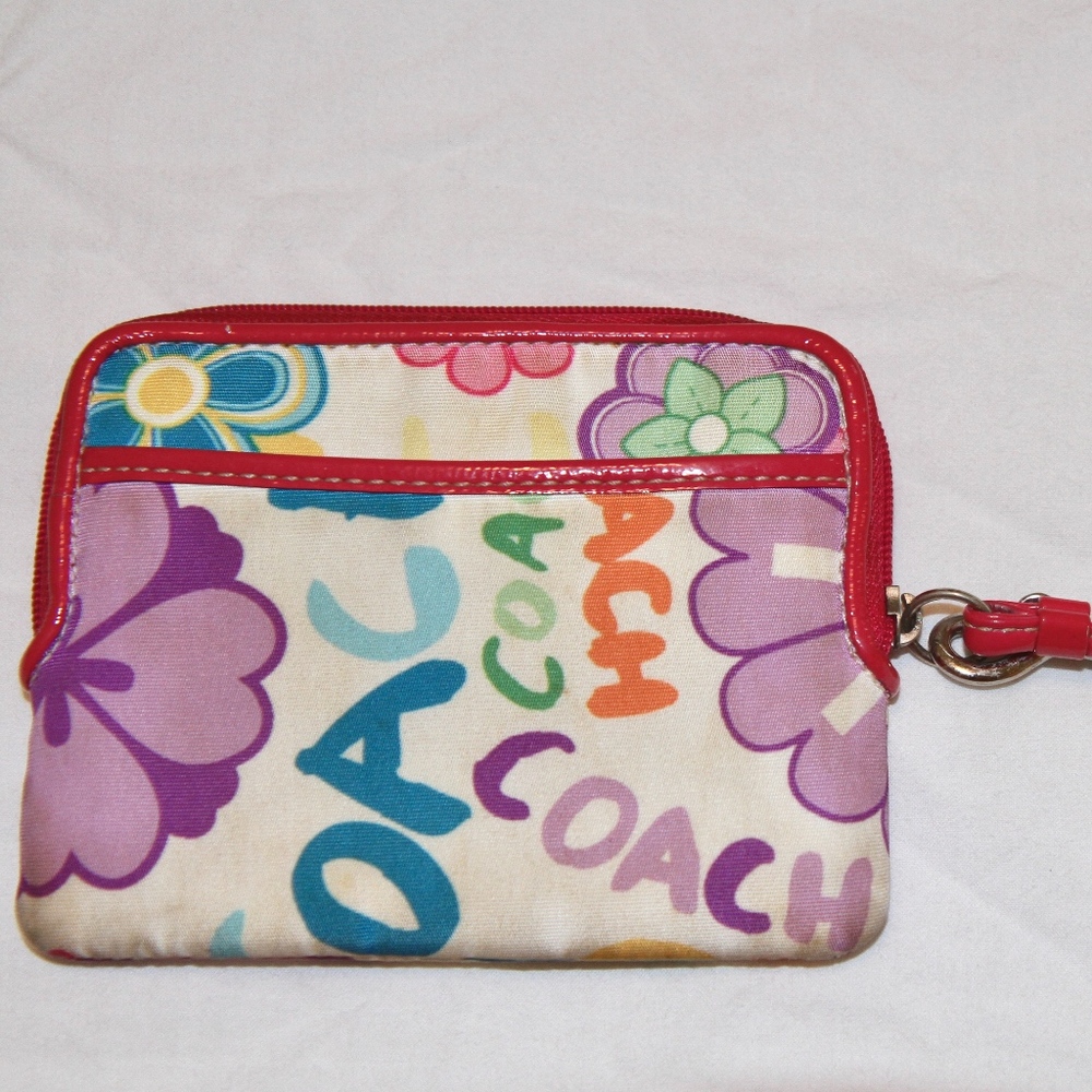 Coach Daisy Floral Wallet Wristlet